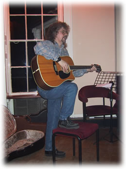 Luke is a regular at the club. Very good guitarist and singer.